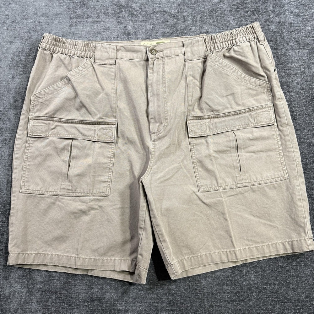 Cabela's Outdoors Men's Cargo Shorts Size 46 "British‎ Tan" 6 Pockets 100%Cotton